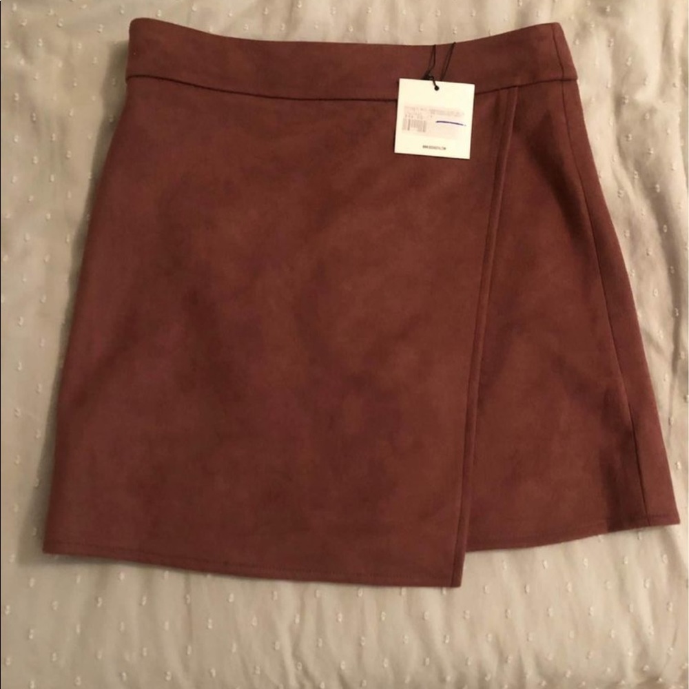 Suede Mini Skirt